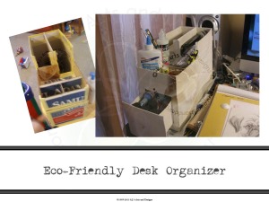 Desk Organzier Made Out of Cardboard | Who Are You Calling Crafty?